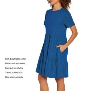 Gap Nautical Blue Tiered Sun Dress Sz M